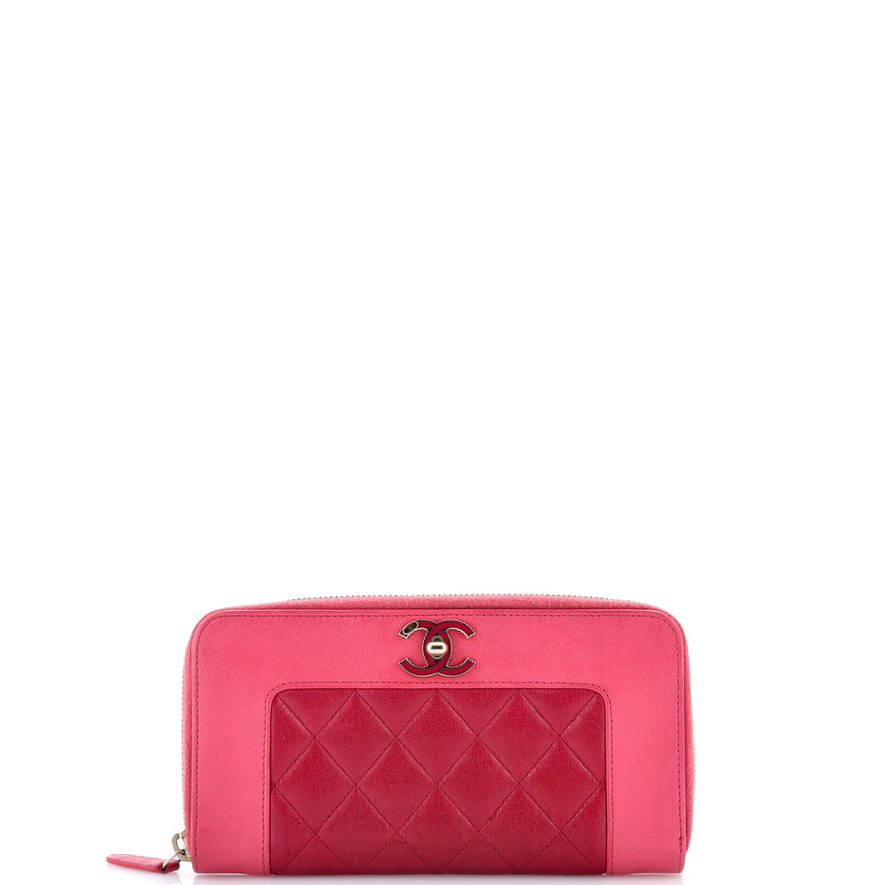 Chanel Long Mademoiselle Vintage Zip Around Wallet